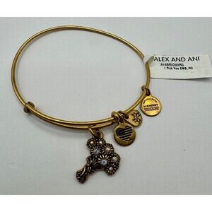 Alex and Ani Gold I Pick You Charm Bracelet NWT